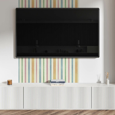 Wandpaneel pvc Kleurrijke verticale strepen