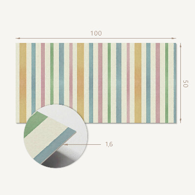 Wandpaneel pvc Kleurrijke verticale strepen