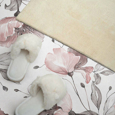 Zelfklevend wandpaneel Bloemenmotief in aquarelstijl