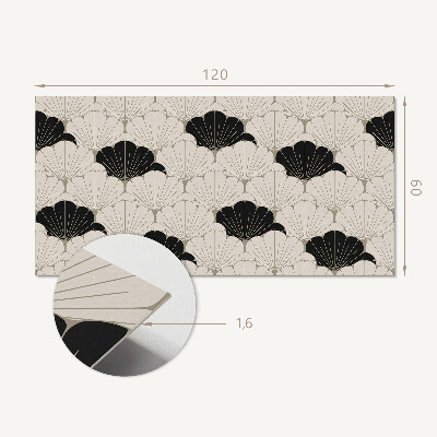 Zelfklevend wandpaneel Elegant bladmotief