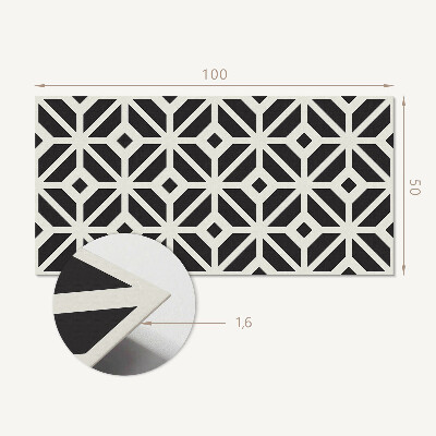 Wandpaneel pvc Geometrisch ruitpatroon