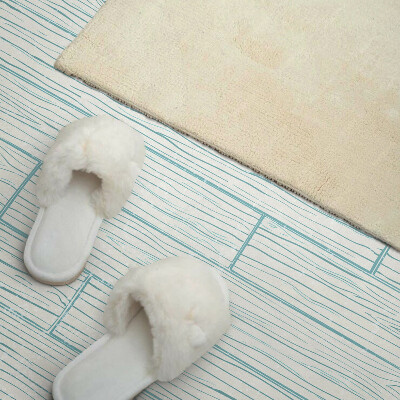 Zelfklevend wandpaneel Een bord gemodelleerd naar hout