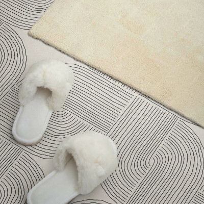 Vinyl wandpaneel Gestileerde vormen in geometrische volgorde