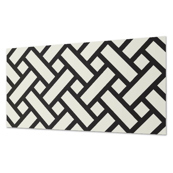 Wandpaneel pvc Geometrisch patroon met vlecht