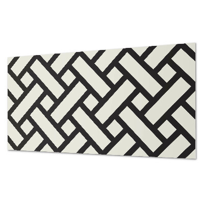 Wandpaneel pvc Geometrisch patroon met vlecht