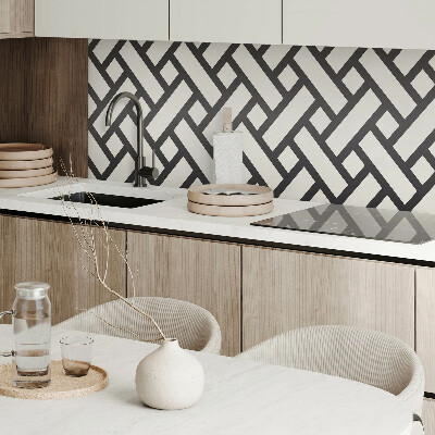 Wandpaneel pvc Geometrisch patroon met vlecht