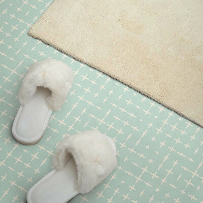 Zelfklevend wandpaneel Patroon van lijnen en kruisen in de meetkunde