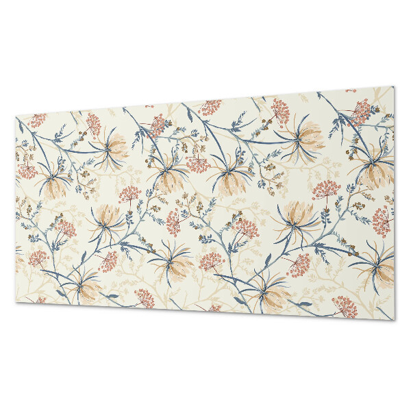 Zelfklevend wandpaneel Bloemenmotief