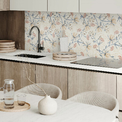 Zelfklevend wandpaneel Bloemenmotief