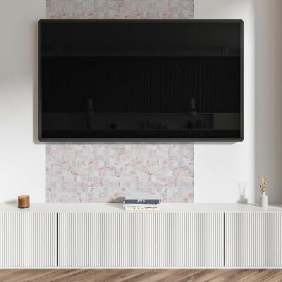 Vinyl wandpaneel Mozaïekpatroon van vierkante vormen