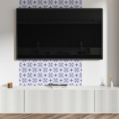 Zelfklevend wandpaneel Bloemig geometrisch patroon