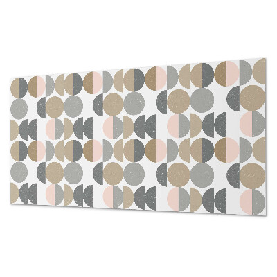 Vinyl wandpaneel Cirkels en halve cirkels in geometrische stijl
