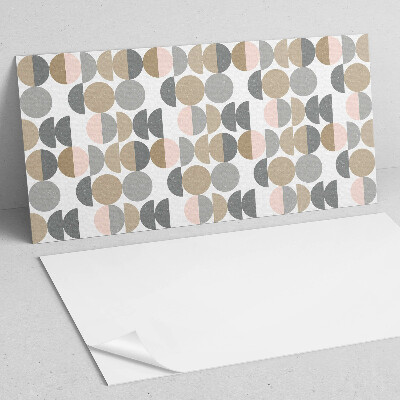 Vinyl wandpaneel Cirkels en halve cirkels in geometrische stijl