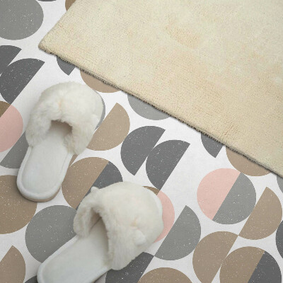 Vinyl wandpaneel Cirkels en halve cirkels in geometrische stijl