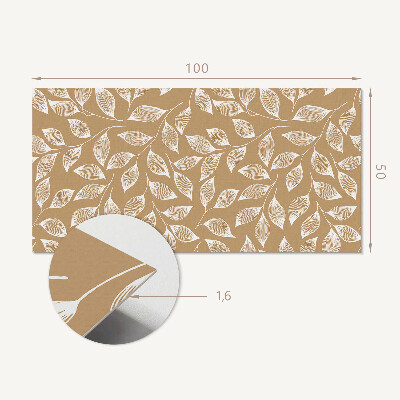 Zelfklevend wandpaneel Structurele bladeren