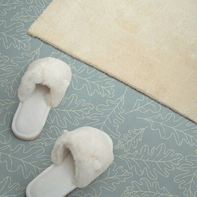 Wandpaneel pvc Bladmotief op een subtiele achtergrond