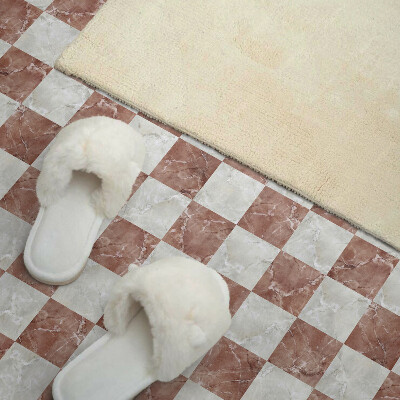 Zelfklevend wandpaneel Marmeren schaakbord in een elegante stijl