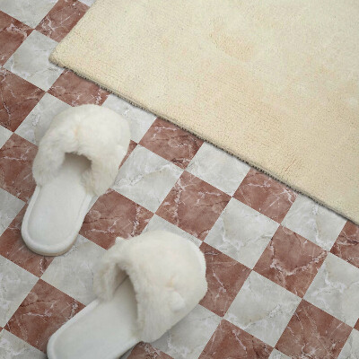 Zelfklevend wandpaneel Marmeren schaakbord in een elegante stijl