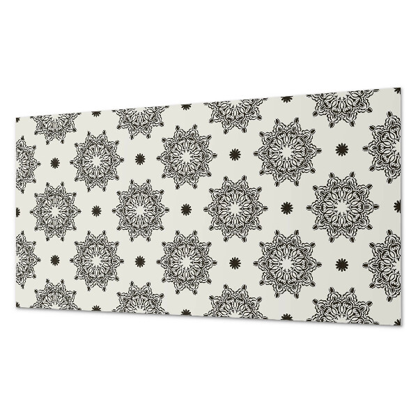 Zelfklevend wandpaneel Mandala met een netpatroon