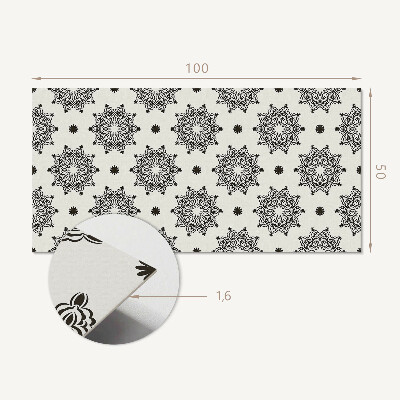 Zelfklevend wandpaneel Mandala met een netpatroon