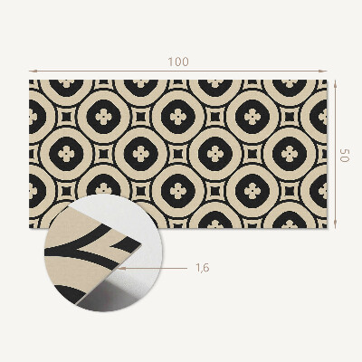 Vinyl wandpaneel Patroon van vierkante geometrische figuren