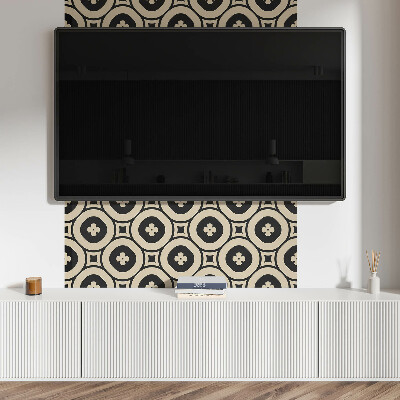 Vinyl wandpaneel Patroon van vierkante geometrische figuren