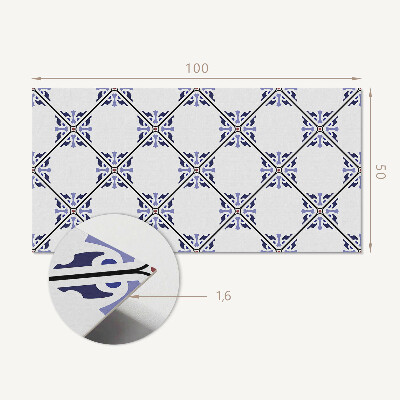 Wandpaneel pvc Bloemenpatrooncompositie