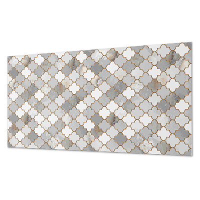 Vinyl wandpaneel Mozaïekvormen in een harmonieuze stijl