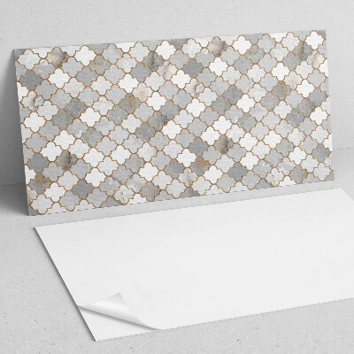 Vinyl wandpaneel Mozaïekvormen in een harmonieuze stijl