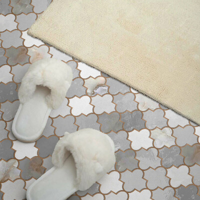 Vinyl wandpaneel Mozaïekvormen in een harmonieuze stijl