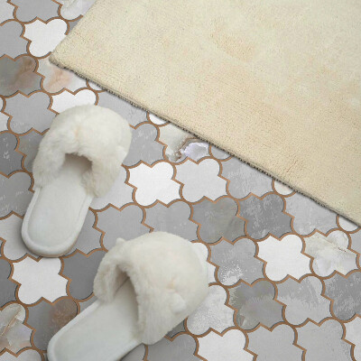 Vinyl wandpaneel Mozaïekvormen in een harmonieuze stijl