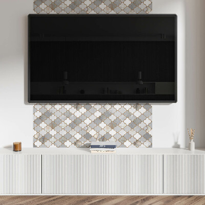 Vinyl wandpaneel Mozaïekvormen in een harmonieuze stijl