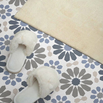 Zelfklevend wandpaneel Bloemenharmonie in symmetrie