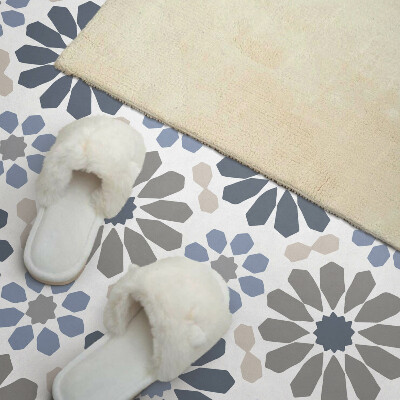 Zelfklevend wandpaneel Bloemenharmonie in symmetrie