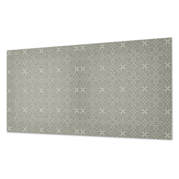 Wandpaneel pvc Bloemenpatroon in geometrische stijl