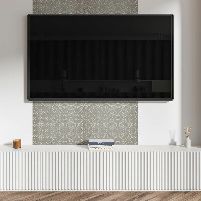 Wandpaneel pvc Bloemenpatroon in geometrische stijl