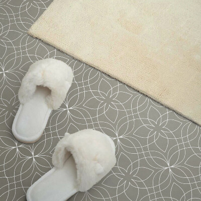 Wandpaneel pvc Bloemenpatroon in geometrische stijl