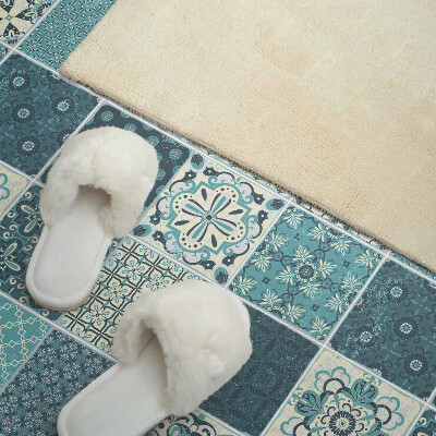 Zelfklevend wandpaneel Mozaïekvormen in de meetkunde