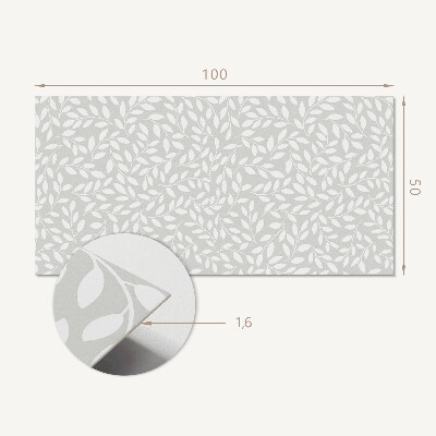 Zelfklevend wandpaneel Subtiele plantenmotieven