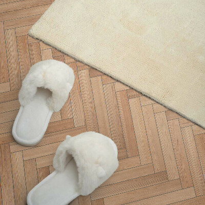 Wandpaneel pvc Visgraatpatroon op de vloer