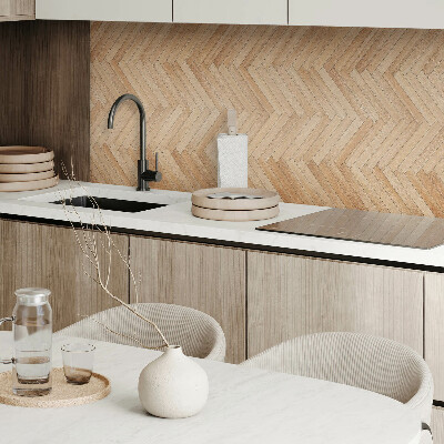 Wandpaneel pvc Visgraatpatroon op de vloer