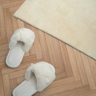 Wandpaneel pvc Visgraatpatroon op de vloer