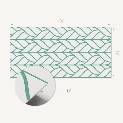 Wandpaneel pvc Bladeren in harmonieuze symmetrie