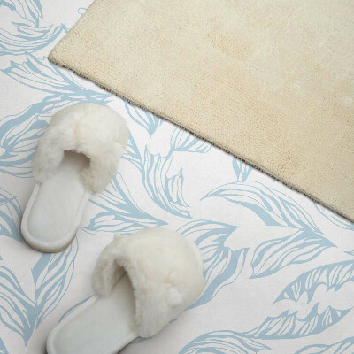 Zelfklevend wandpaneel Subtiel bladmotief