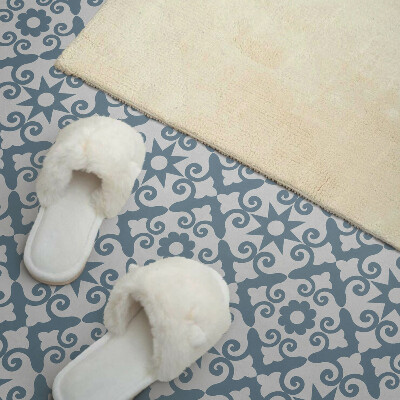 Vinyl wandpaneel Ornamenten en bloemenaccenten