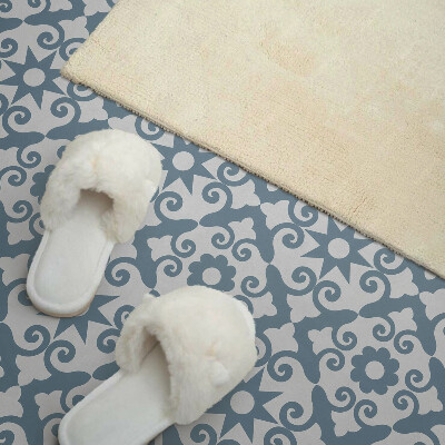 Vinyl wandpaneel Ornamenten en bloemenaccenten