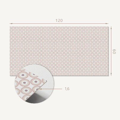 Wandpaneel pvc Cirkels in een rasterpatroon