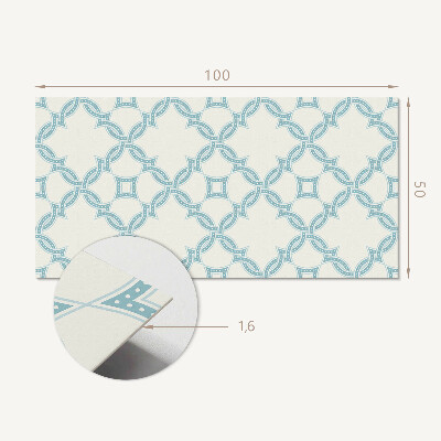 Wandpaneel pvc Verweven motieven in een mesh-compositie