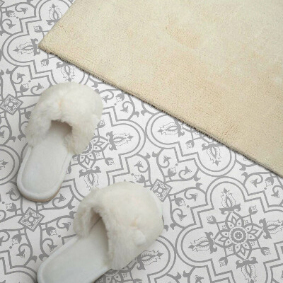 Vinyl wandpaneel Bloemenpatroon met decoratieve details