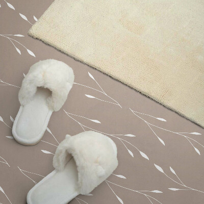 Vinyl wandpaneel Bloemmotief van subtiele bladeren